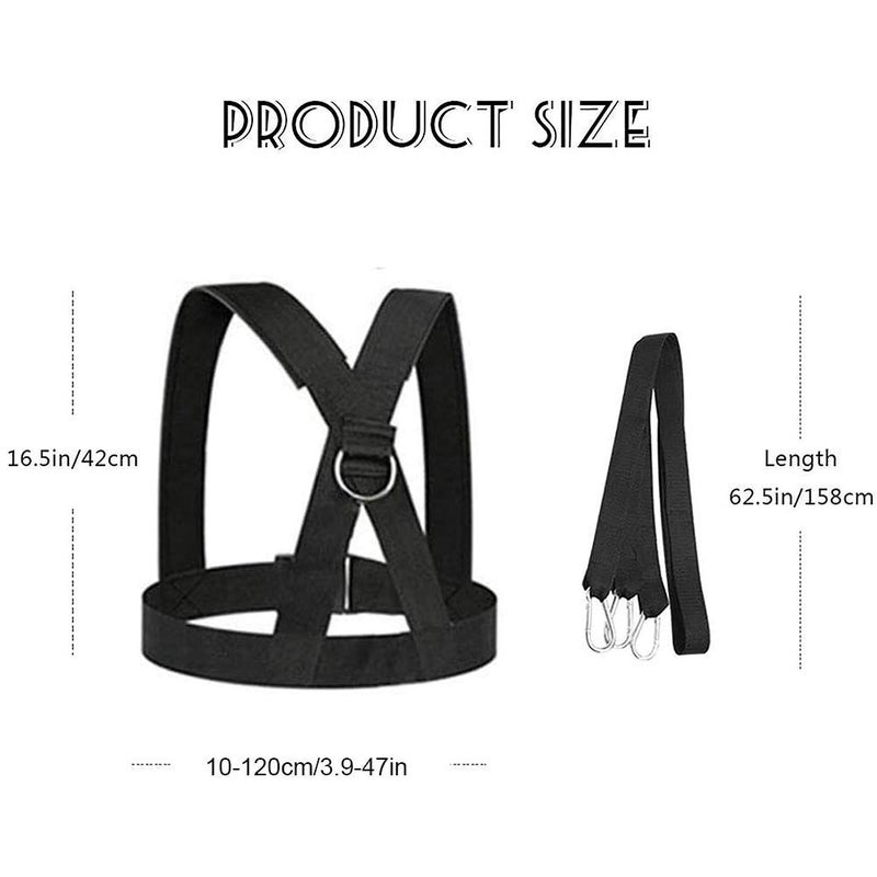 OYINDIZ Sled Harness  Weight Speed Sled Workout Tire Pulling Harness Resistance and Assistance Trainer Physical Training Resistance Rope Football Training Equipment Harness For Men and Women(6.6ft) - Image 3